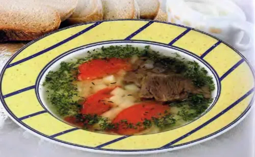 Суп острый с картофелем и рисом