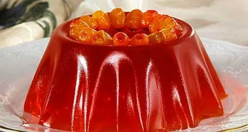 Желе красное из ягодного отвара